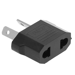 Adaptador Enchufe Tipo I 2 Pin a Tipo A – Tipo C, Color Negro
