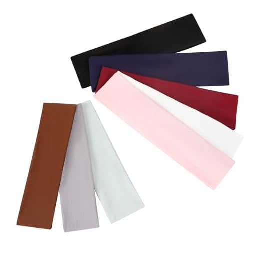 8 Pack Sport Headbands for Women, Elastic Soft Fabric Non-Slip Hair Bands Hair Warp for Daily Workout Yoga Running Sports