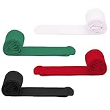 Zando 4 Pairs Red Tights for Girls Tights 7-8 - Green White Black Tight for Girls 6-8 Ultra Soft Velvet Stockings for Christmas Daily Dance School 6-9 Years