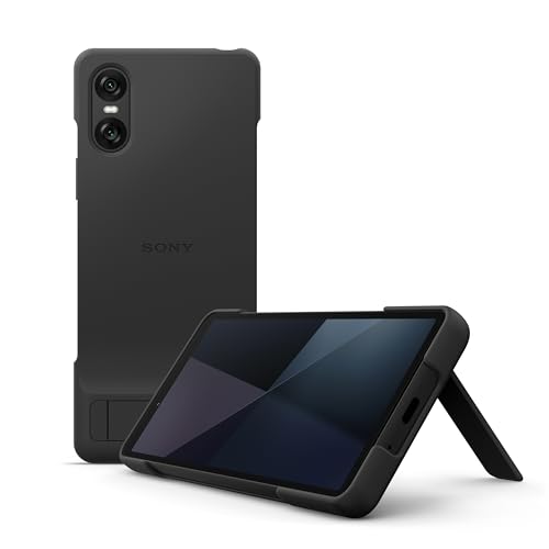Sony Coque Noire Xperia 10 VI Béquille à Deux Positions pour Les Fans de contenus