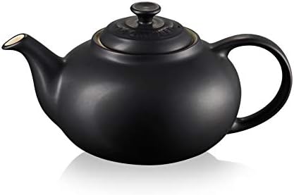 Klasyczny emaliowany imbryk kamionkowy do herbaty Le Creuset, 1,3 litra, na 3-4 filiżanki, Flint