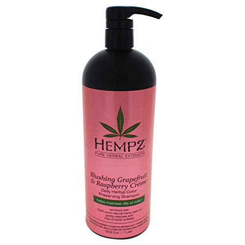 Hempz Hempz blushing grapefruit & raspberry creme color preserving herbal shampoo, 33.8 fluid ounce, 33.8 Ounce