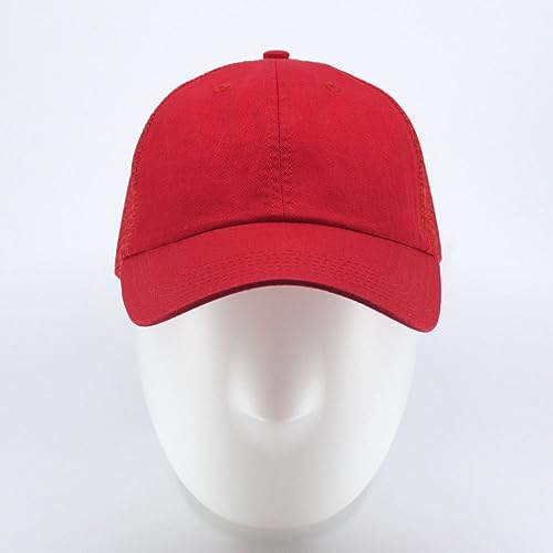 Image of The Vintage Year Washed Cotton Unstructured Soft Mesh Adjustable Trucker Baseball Cap