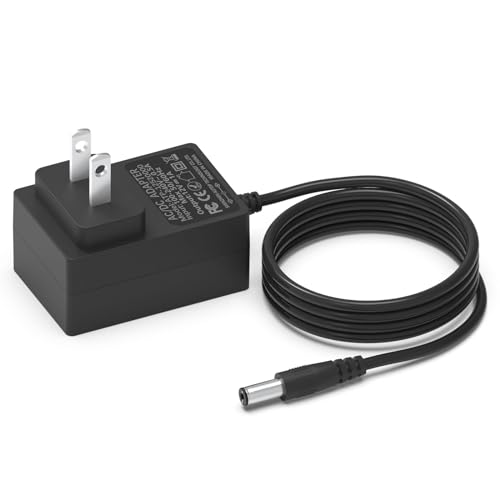 12V Battery Charger for Ride On Toys, 12 Volt Power Wheels Adapter for Kidzone Bumper Car, Best Choice Products SUV Kids Ride On Cars Baby Electric Power Supply Universal Cord 6FT Cord (12V 1A 1000mA)