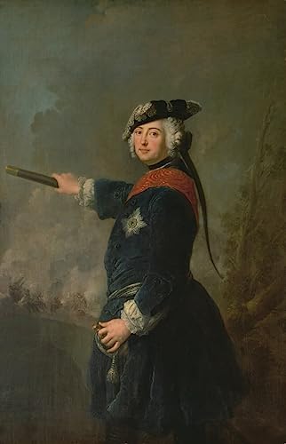 Peinture murale Roi Frédéric II de Prusse pour décoration de salon chic