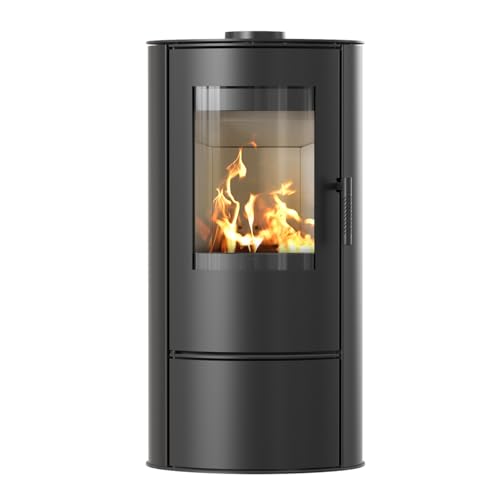 Ildnord Poêle à Bois en Acier 5,5kW Loki BImSchV Stufe 2, 7*Flamme Verte, EEK A