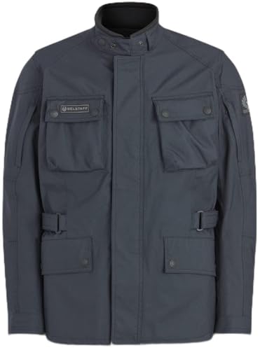Belstaff Macklin Giacca Motociclista, blu scuro, S