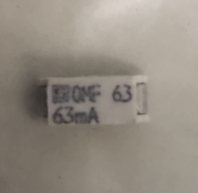 (1 PC) 3402.0003.11 SCHURTER Fuse BRD MNT 63MA 63VAC/VDC 2SMD