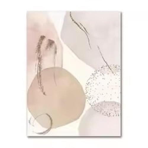 Affiche géométrique bohème beige triptyque idéal pour grands murs