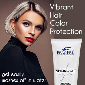 Image of Firm Hold Hair Gel Fragrance Free 8 oz (2-Pack Gift Set) - Strong Styling Gel for Aggressive Hair Styles - Paraben Free Hypoallergenic Sensitive - Non-Irritating Vegan Gluten Free