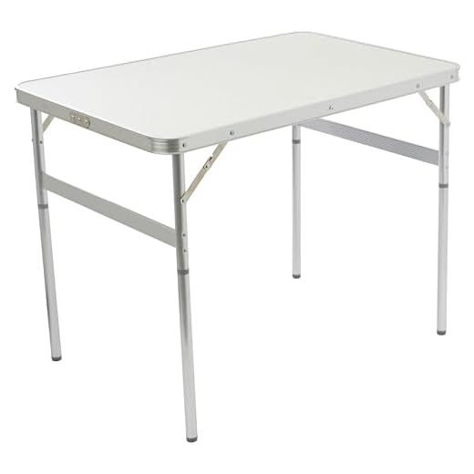 Palisad - Mesa Dobrável De Alumínio Com Tampo De Mdf, 900 X 600 Mm