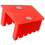 Soldering Wire Holder with 2 Magnets for Hands-Free Soldering, Abs High Temp Resistant Clamp Stand with 4 Grooves for 30Awg to 12Awg Wires