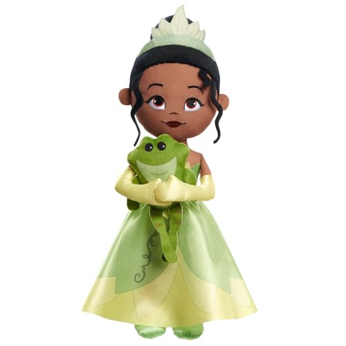Image of Disney Princess Lil' Friends Plush Tiana & Naveen 14.5-inch Plush Doll, Officially Licensed Kids Toys for Ages 3 Up, Gifts and Presents by Just Play