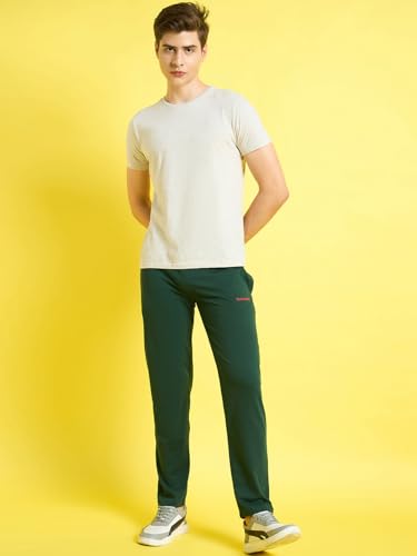 Image of bearbrother Men's Regular Fit Solid Trackpants