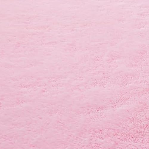 Ultra Soft Fluffy Area Rugs for Bedroom Living Room 10x14, Nursery Rug, Non-Slip Carpet for Kids Dorms Decor, Shaggy Bedside Rug, Pink