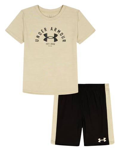 Image of Under Armour Boys' 2-piece Short Sleeve Graphic T-Shirt and Shorts Set, Lightweight & Breathable