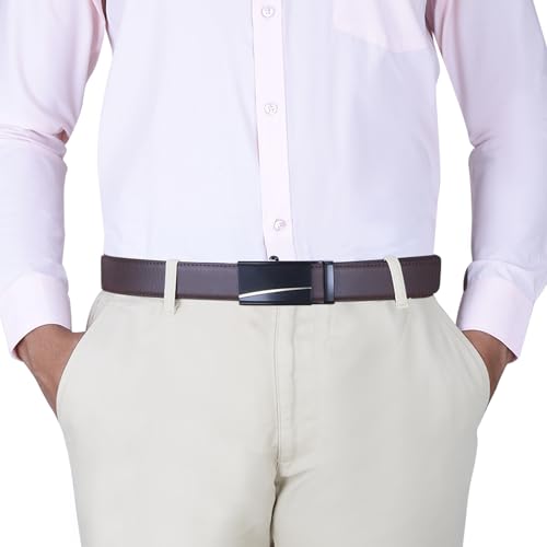 Image of Labnoft Men's PU Leather Auto Lock Belt