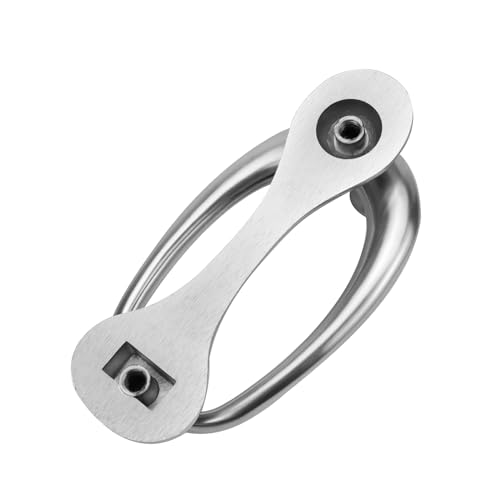 Woogim Sliver 1 Pcs Zinc Alloy Oval Door Knocker For Front Door Home Decoration Ring Door Knocker thumb #2