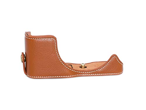 Yousave Accessories CC1763b - Funda de piel para cámara Canon EOS M10, color marrón