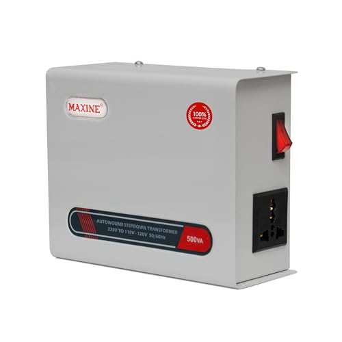Image of Maxine Step Down 220v to 110v Copper Voltage Converter for US,Taiwan,Canada Products to be used in India (500)