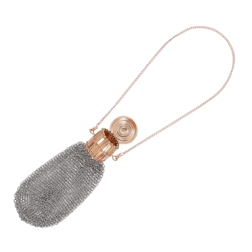 Porte-monnaie vintage maille metallique portable au style retro unique pour sorties et soirees