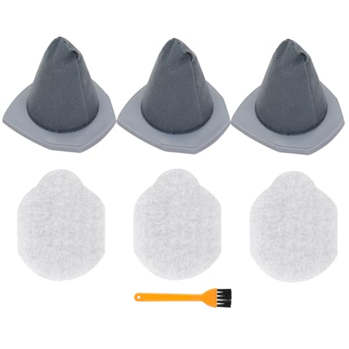 Replacement Filters Compatible with Eureka NES215A/ NES210/ NES212/ NES215 Blaze Stick Vacuum Cleaner, 3 Vacuum Filters + 3 Pre-Motor Filters, Compare to Part #N0101 & N0102