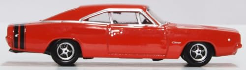 Oxford Diecast Dodge Charger 1968 1:87 Rojo miniatura 5