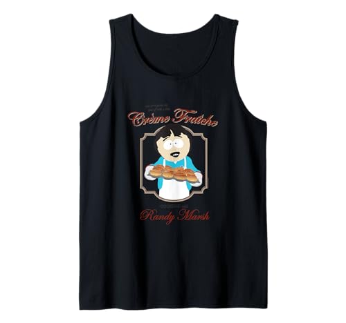 South Park Serie de dibujos animados Randy Marsh Cocina Crema Fraiche Camiseta sin Mangas