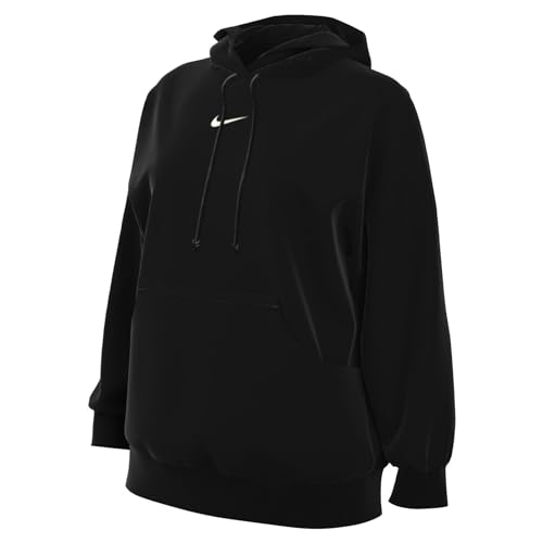 NIKE Damen NSW Phnx FLC OOS Po Hoodie Sweatshirt, Schwarzes Segel, M EU