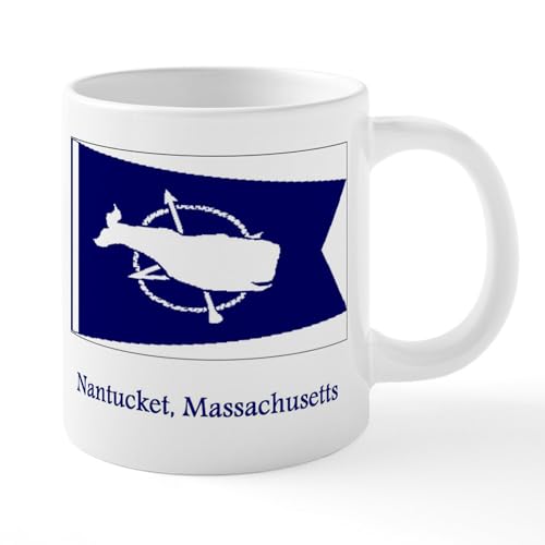 Taza Mega Cerámica 20 oz CafePress Nantucket MA Flag miniatura 1