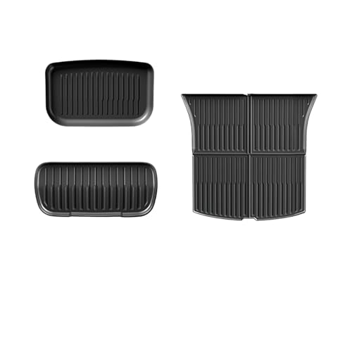 Tapis TPE pour Tesla Model Y 2025 - Set de 3 tapis de coffre imperméables