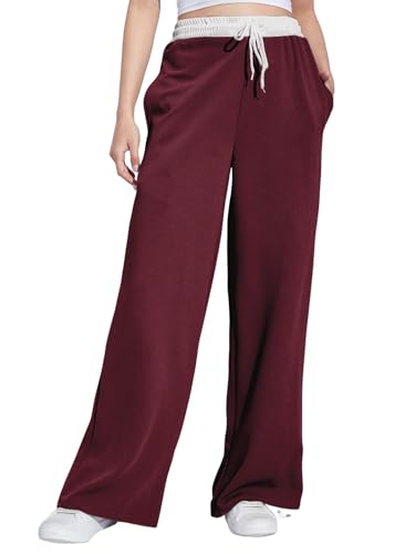 Image of Selvia Women's High Rise Solid Lycra Full Elastic Regular Fit Straight Trouser