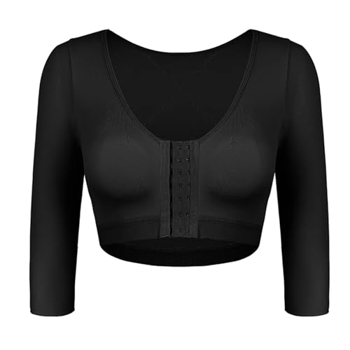 Body shaper avec bras haut et gaine minceur compression pour femme noir M
