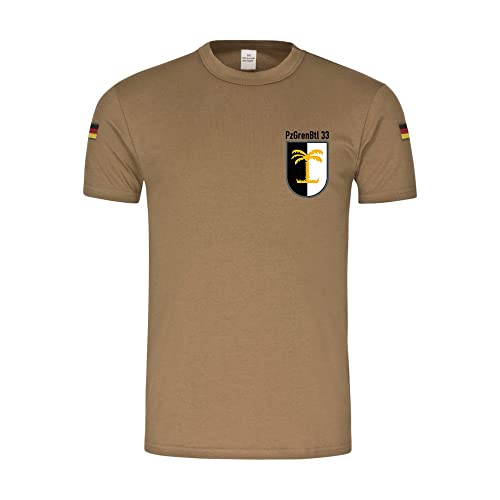T-shirt BW Tropen respirant insigne blindé PzGrenBtl 33