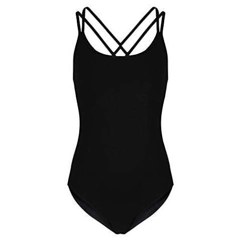 Women's Black Dance Leotard - Cotton | DL013 (Small (UK 8)) Cover
