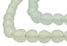 African Recycled Glass Beads - Full Strand Eco-Friendly Fair Trade Sea Glass Beads from Ghana Handmade Ethnic Round Spherical Tribal Boho Krobo Spacer Beads - The Bead Chest (14mm, Clear Aqua)