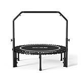 BCAN 40インチ トランポリン 大人用 フィットネス トランポリン バンジー付き シルバー - 202508