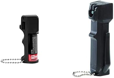 Mace Brand Self Defense Police Strength Pepper Spray Pepper Guard Pocket Model, Black & Brand Triple Action Police Strength Pepper Spray, Accurate 12’ Powerful Pepper Spray, Great for Self, Defense