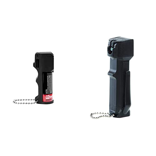 Mace Brand Self Defense Police Strength Pepper Spray Pepper Guard Pocket Model, Black & Brand Triple Action Police Strength Pepper Spray, Accurate 12’ Powerful Pepper Spray, Great For Self, Defense #TOP3
