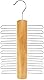 Hangerworld Holz 20 bar Krawatte Rack Kleiderbügel - Schal, Gürtel, Zubehör Organizer - Beige / Natur