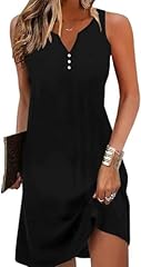Solid#black Tank Dress