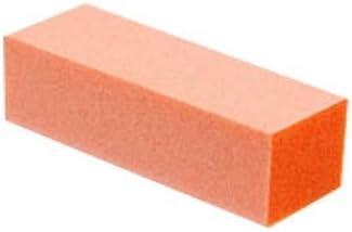 3 way nail buffer buffing block 100 pcs orange by vipolish