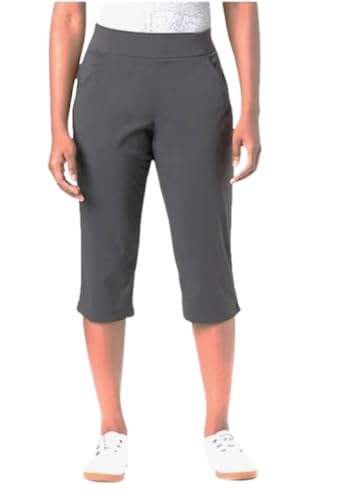 Columbia Women's Anytime Casual Capri, Stain Resistant, Sun Protection (as1, Alpha, xx_l, Regular, Regular) Grey