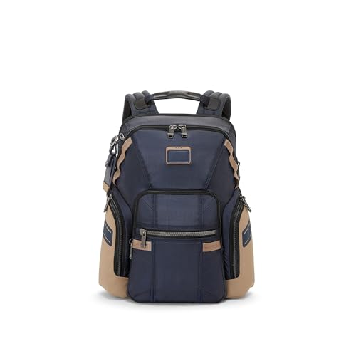Image of TUMI - Alpha Bravo Navigation Backpack - Everyday Travel Backpack - Fits Up to 15 inch Laptop - 16.0 inch X 14.0 inch X 7.3 inch - Midnight Navy /Khaki
