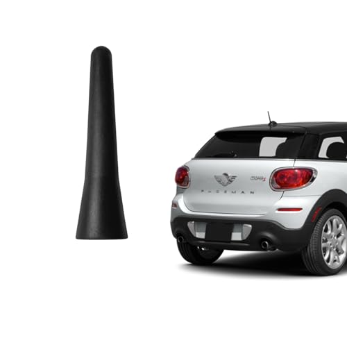 Mini antenne radio anti-casse de 6,3 cm noire pour accès parkings et lavage automatique