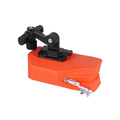 Waterproof Bicycle Saddle Bag, Quick Release Bike Seat Pack for(Orange)