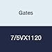 Gates 7/5VX1120 Super HC Molded Notch Powerband Belt, 5VX Section, 4-3/8" Overall Width, 35/64" Height, 112.0" Belt Outside Circumference