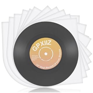 GPXIIZ Pochette Vinyle 33 Tours Intérieures 12 Pouces, 50 x Pochette Protection Vinyle Antistatiques, Qualité Supérieure HDPE, 12″ LP Protege en Vinyle, Protection Intérieur Disque Vinyle 33T - Les Beatles, Paul McCartney, John Lennon, RIngo Starr, George Harrison
