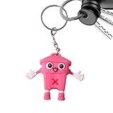 Niedlicher Schlüsselanhänger für Frauen – Mülleimer-Schlüsselanhänger, Cartoon, niedlicher Mülltonnen-Schlüsselanhänger, für Geldbörse, Gepäck, Rückspiegel, Handy, Handtasche, LKW, Auto, Reisen