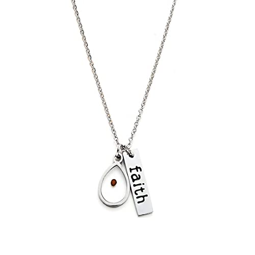 Yixinjew Faith Mustard Seed Pendant Necklace Stainless Steel Inspiration Jewelry For Women #TOP4